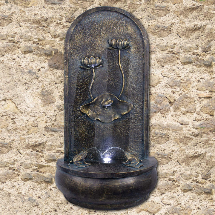 Gartenbrunnen Wandbrunnen Brunnen Zierbrunnen Zimmerbrunnen Springbrunnen Brunnen 230V mit LED-Licht