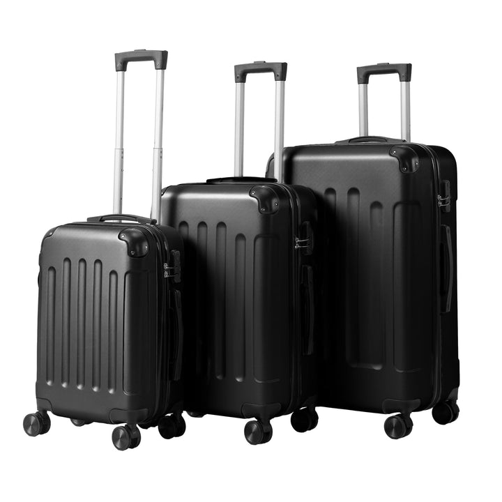 Bonnlo Kofferset 3 Teilig, Hartschale Koffer Set, Reisekoffer mit 4 Rollen, ABS-Trolley M-L-XL, mit