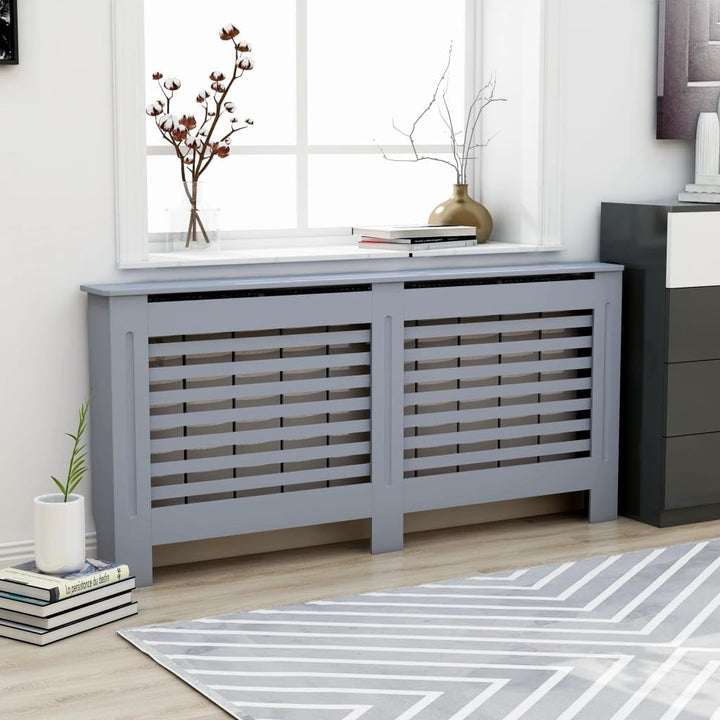 Wohnzimmer Heizkörperabdeckung 172x19x81.5 cm MDF Heizkörper Verkleidung Abdeckung Dekorative Latten