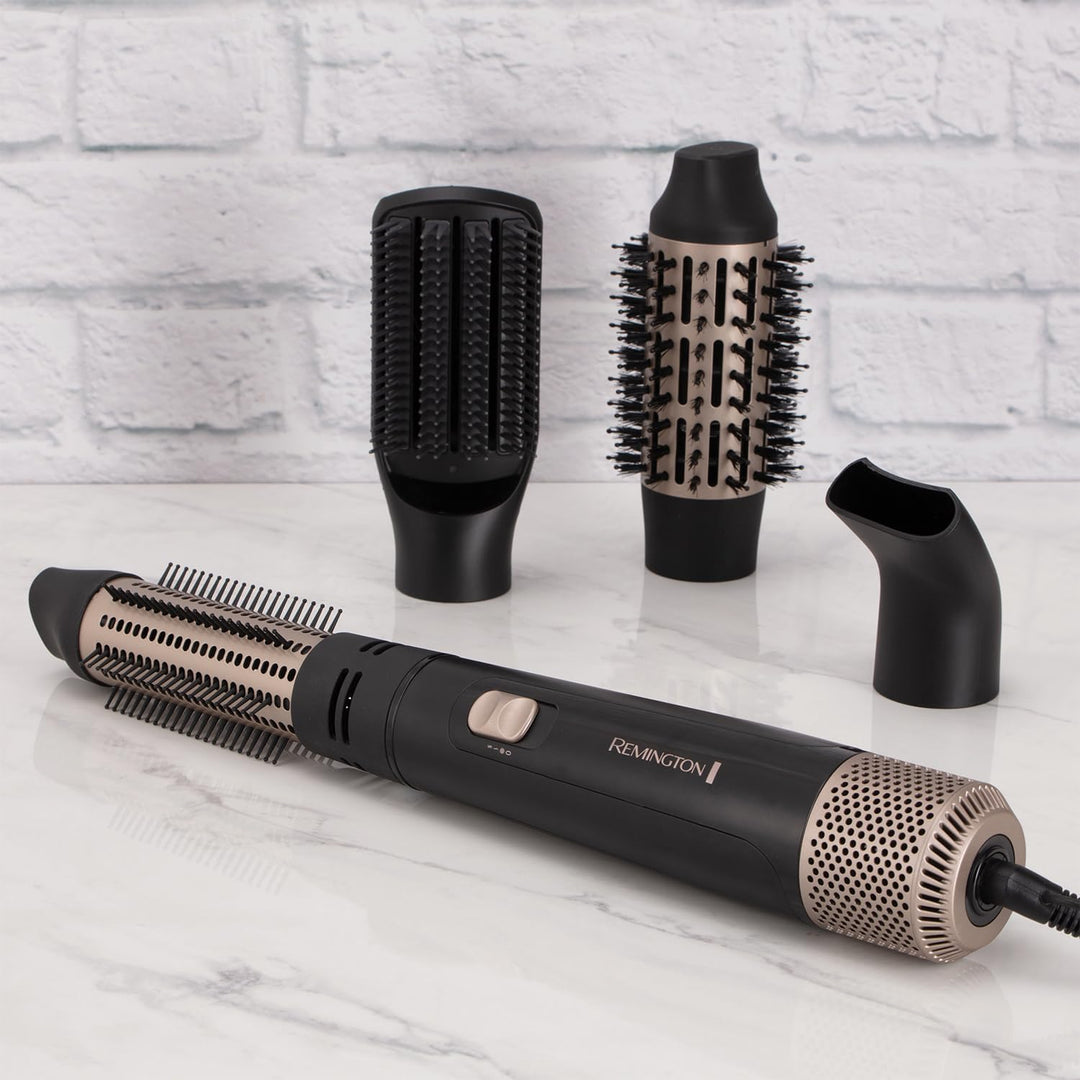 Remington Warmluftbürste [inkl. 4 Aufsätze: 38mm&50mm Rundbürste, Stylingdüse, Flachbürste] Blow Dry
