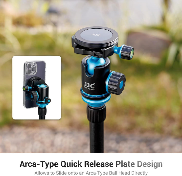 JJC Phone Tripod Mount Magnetic, Magnet iPhone Halterung für 1/4"-20 & 3/8"-16 Mount zu MagSafe, Tel