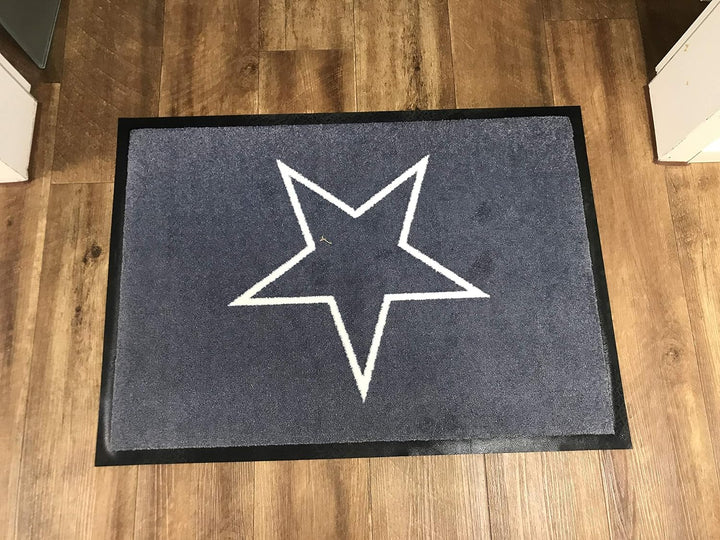 HOGACA Luxus-Fussmatte Läufer 60x40cm, schwere Premiumqualität 650gr. „Made in Germany“, in dunkelgr