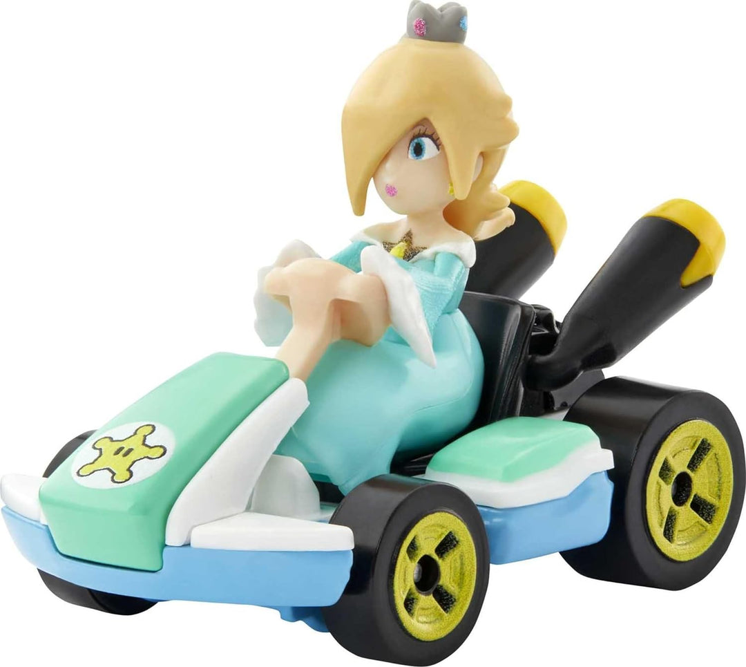 Hot Wheels GXX97 - Mario Kart-Fahrzeuge im 4er-Pack mit 1 exklusiven Sammlermodell, Spielzeug ab 3 J