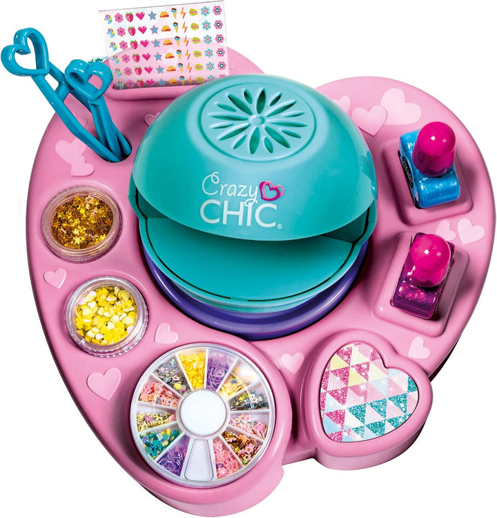 Clementoni Crazy Chic Cool Nail Art - DIY Nageldesign-Set für Kinder ab 6 Jahren - Kreativ-Spielzeug