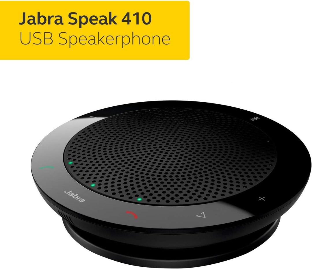 Jabra Speak 410 Speaker Phone - Unified Communications Optimised Portable Conference Speaker with US