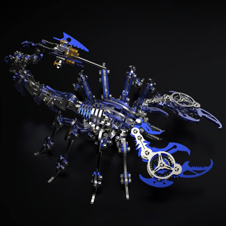Bunte 3D-Metallpuzzles für Erwachsene, Skorpion-Metallmodellbau, DIY-Spielzeug, Edelstahl-Schreibtis