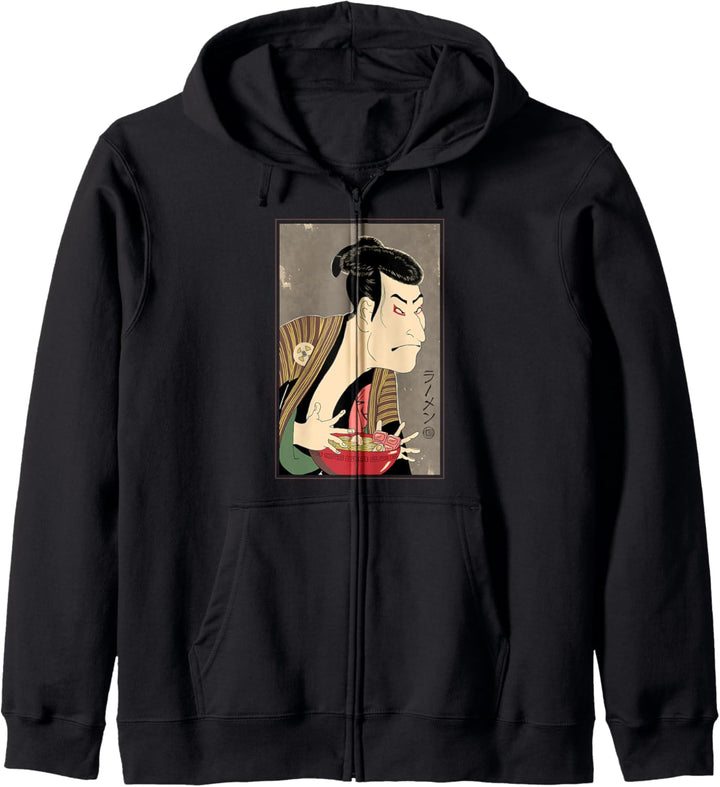Ramen Ukiyo-e Kapuzenjacke