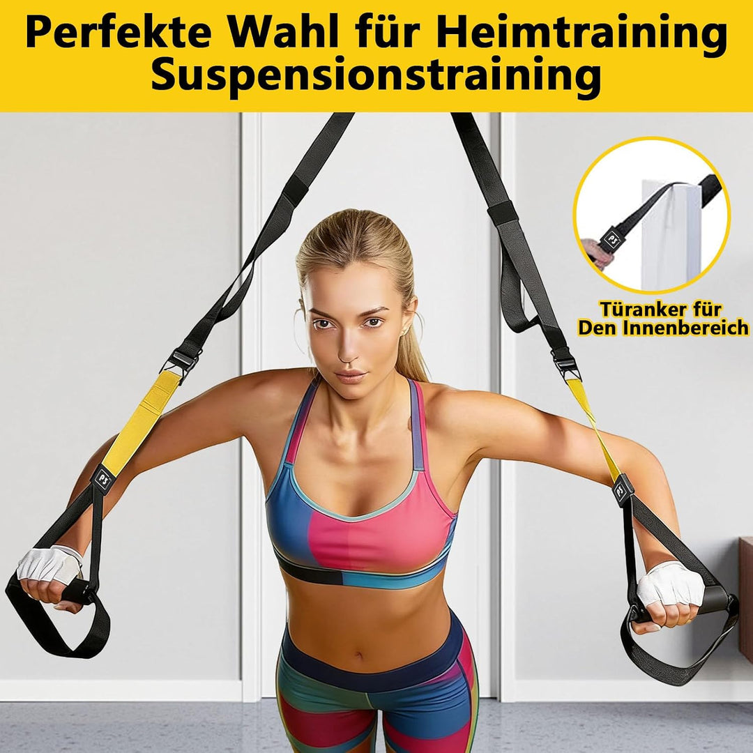 Schlingentrainer, Sling Trainer für ein Ganzkörpertraining | Verstellbarer Schlingentrainer für Zuha