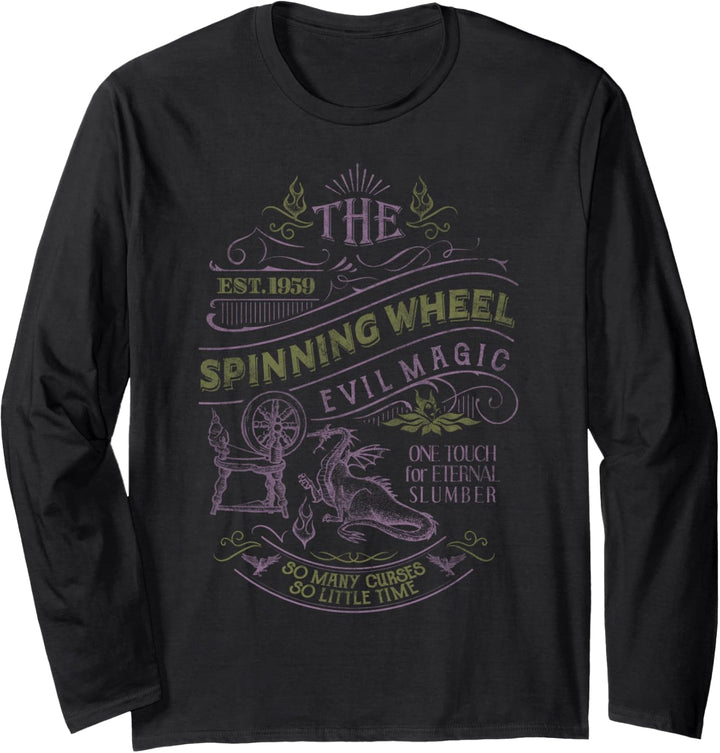 Disney Sleeping Beauty The Spinning Wheel Poster Langarmshirt