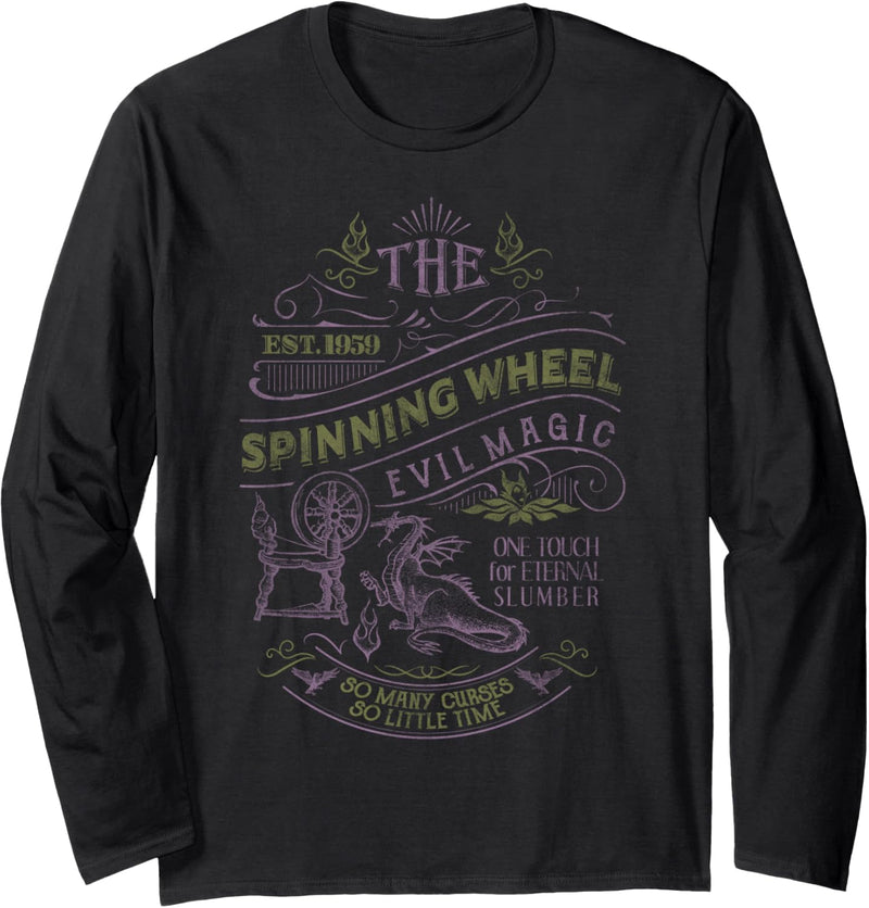 Disney Sleeping Beauty The Spinning Wheel Poster Langarmshirt