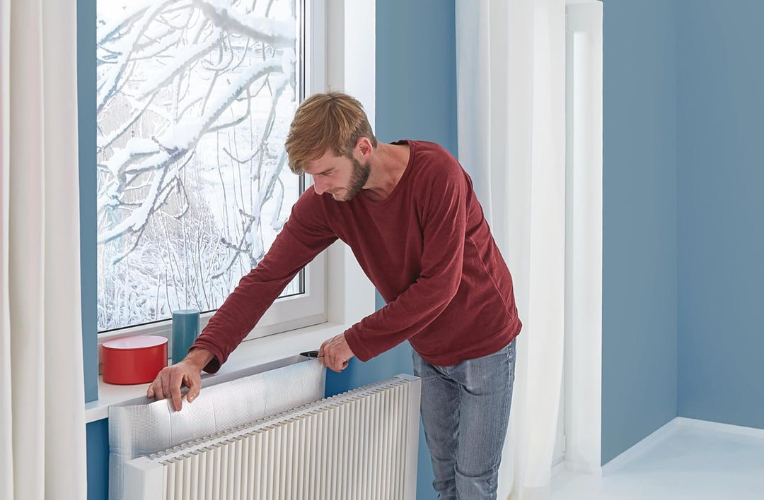 tesamoll Reflektorfolie für Heizkörper im 2er Pack - Isolierfolie für die Heizung - Reflektionsfolie