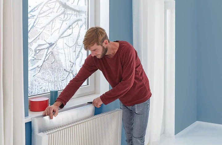 tesamoll Reflektorfolie für Heizkörper im 2er Pack - Isolierfolie für die Heizung - Reflektionsfolie