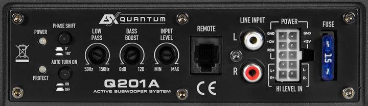 ESX Q201A - Aktiver 20 cm Untersitz Subwoofer