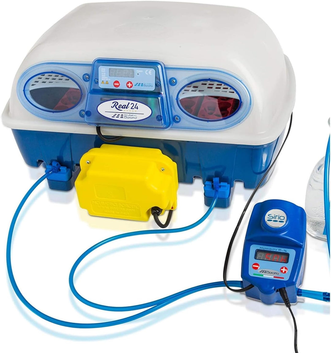 Borotto Real 24 Inkubator, Vollautomatische Ei Wendung für 24 Eier oder 96 kleine Eier, mit Luftbefe
