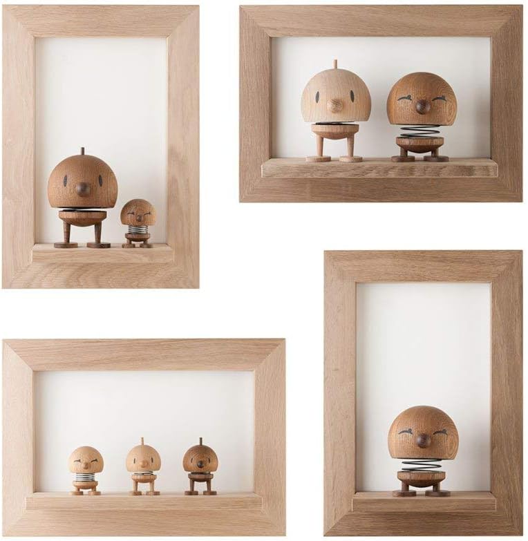 Hoptimist - Skandinavisches Design - Medium Bumble aus Holz - Höhe: 10 cm - Geräucherte Eiche - Deko