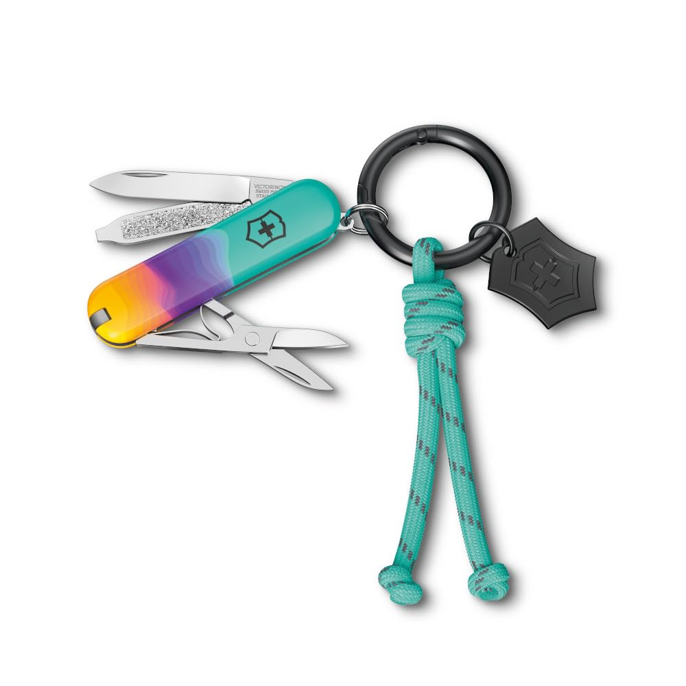 Victorinox Taschenmesser Classic SD, 7 Funktionen, Swiss Made, Multitool für Frauen, Schlüsselanhäng