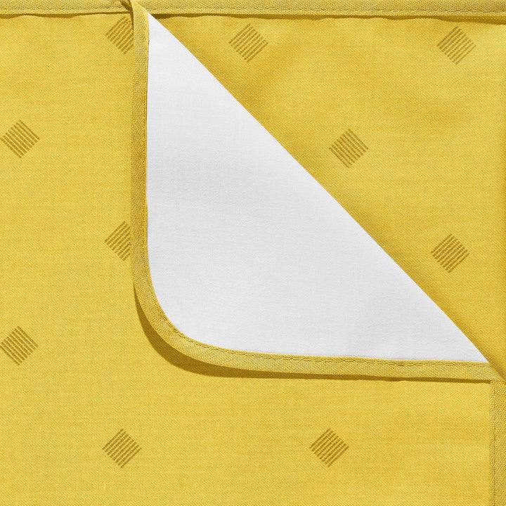 Erwin Müller abwaschbare Tischdecke, Tischwäsche Neuss im Rautendesign, gelb Grösse 130x250 cm - acr