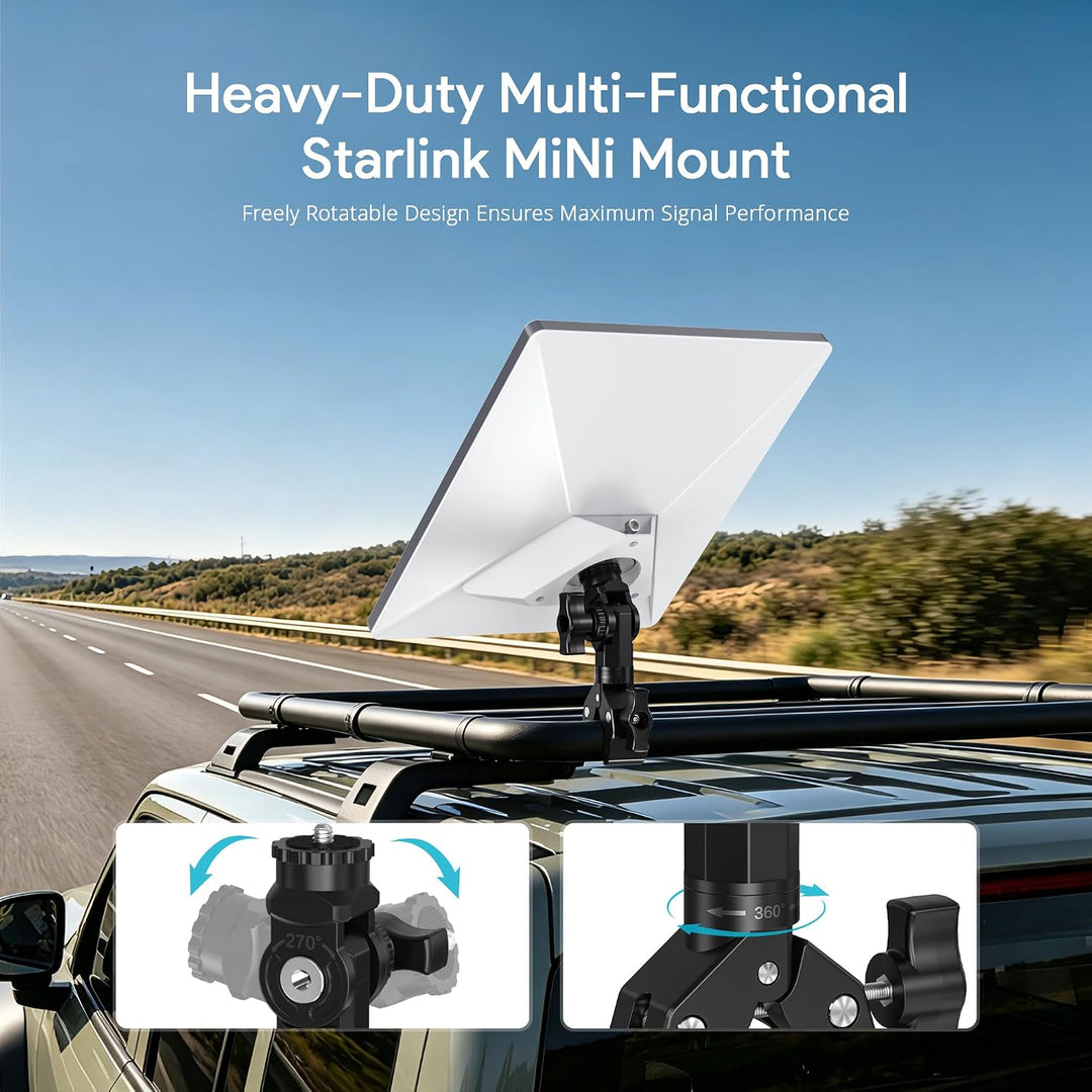 Starlink Mini Halterung Stativadapter für Starlink Mini & Mini X | Aluminium Starlink Rohr Adapter,