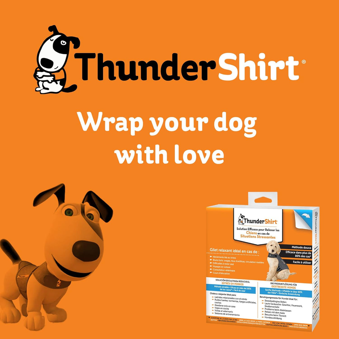 Thundershirt: Beruhigungsweste für Hunde - Grau - Grösse S S Nur Jacke, S Nur Jacke