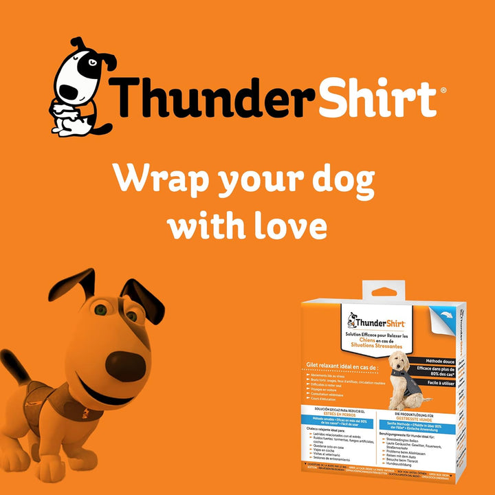 Thundershirt: Beruhigungsweste für Hunde - Grau - Grösse S S Nur Jacke, S Nur Jacke