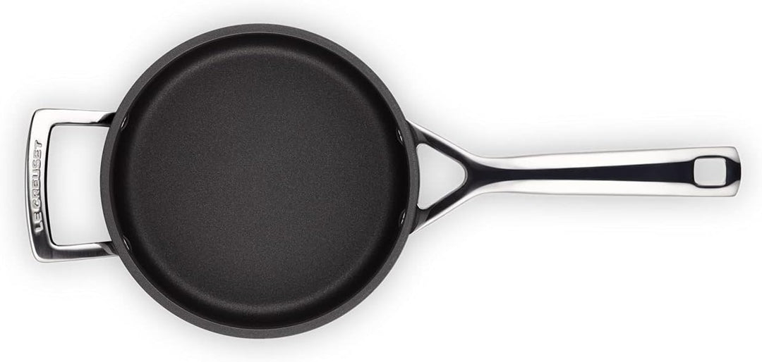 LE CREUSET Aluminium-Antihaft Profitopf, Ø 18 cm, Für alle Herdarten inkl. Induktion geeignet, Anthr