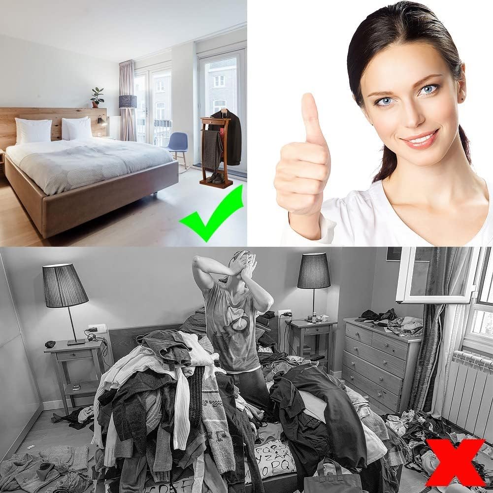 Herrendiener Kleiderbutler Freistehender Kleiderständer Kleiderständer mit Schubladen Bodenstehender