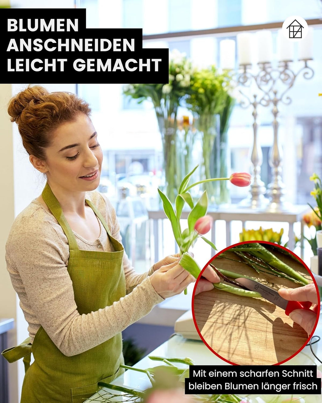 Küchenmesser 4er Set Schälmesser Gemüsemesser 7,5 cm Klingenlänge Solinger Qualität Rot 4er-Set Gera