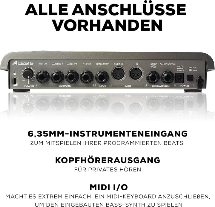 Alesis SR18 - Portables Drum Machine mit Effekten, 175 Preset Patterns und 32MB Samplespeicher mit P