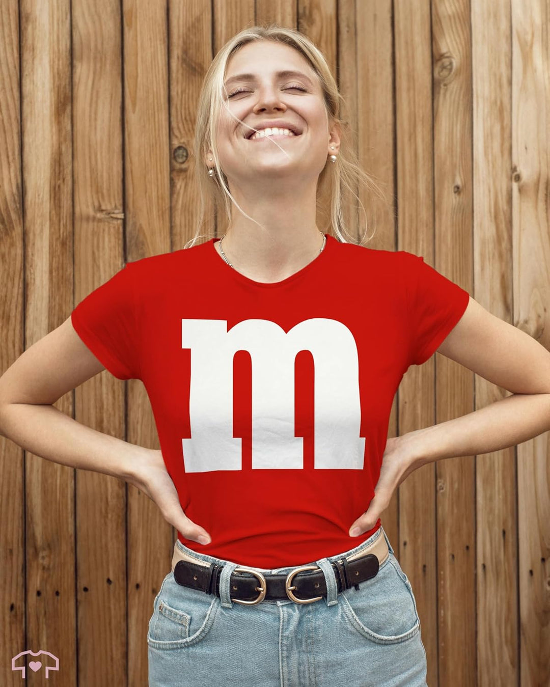 Shirtracer - Shirt Damen - Karneval Fasching - Gruppen M und M Aufdruck - M&M Kostüm Gruppe MundM &