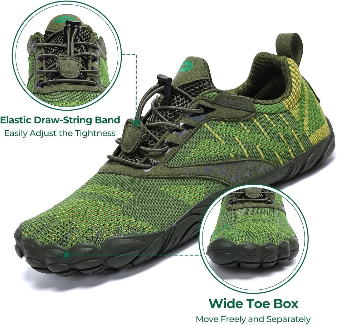 SAGUARO Herren Damen Barfussschuhe - Atmungsaktiv rutschfest Barfussschuhe - mit Breite Zehenbox und
