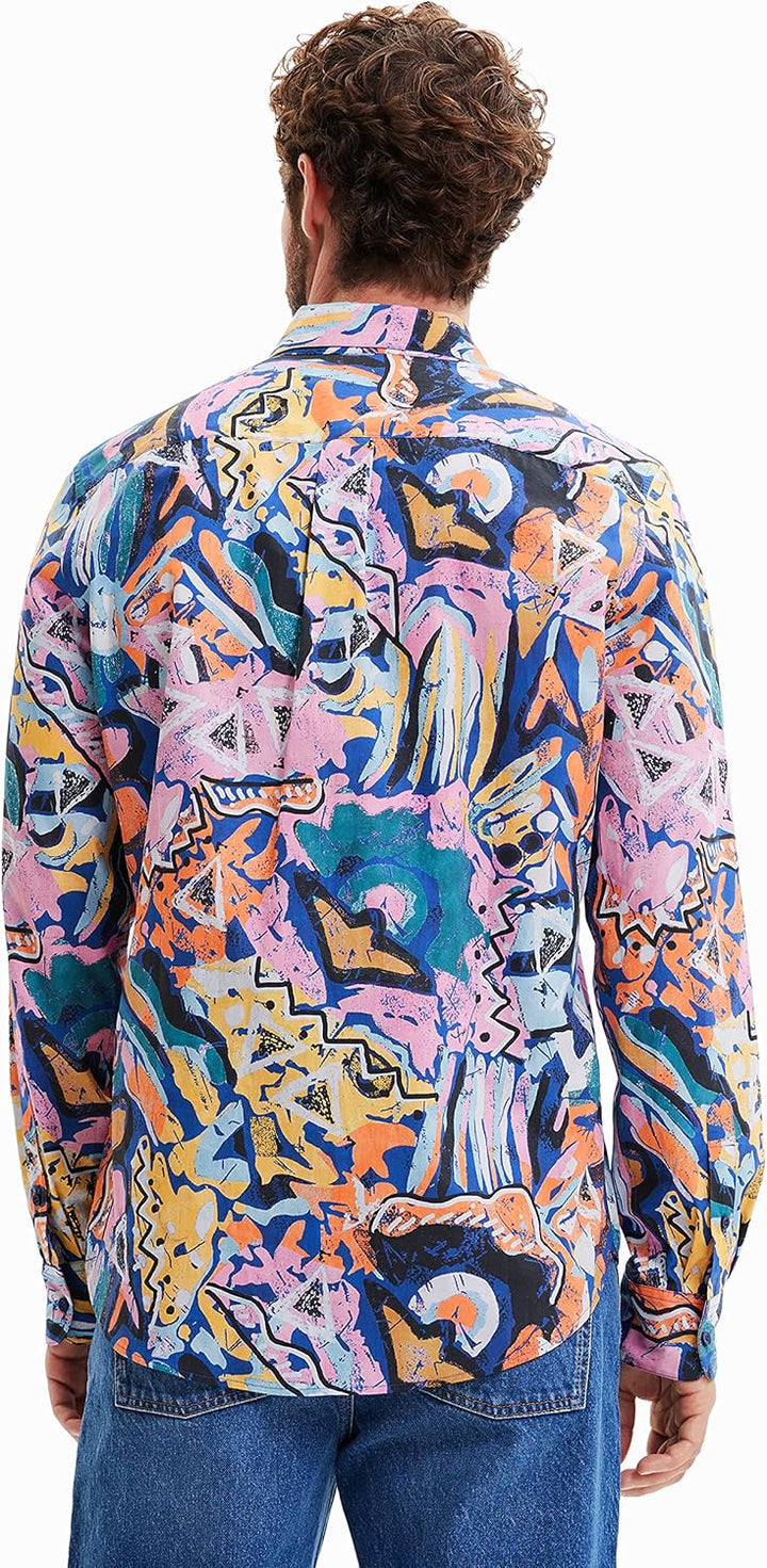 Desigual Herren Shirt XL Material Finishes, XL Material Finishes