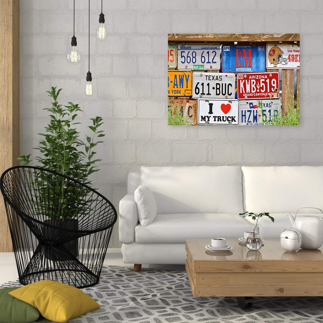 Leinwandbild XXL USA Wandbild Kunst für Schlafzimmer mehrfarbig 120x80 cm Leinwandbild 120x80 cm meh