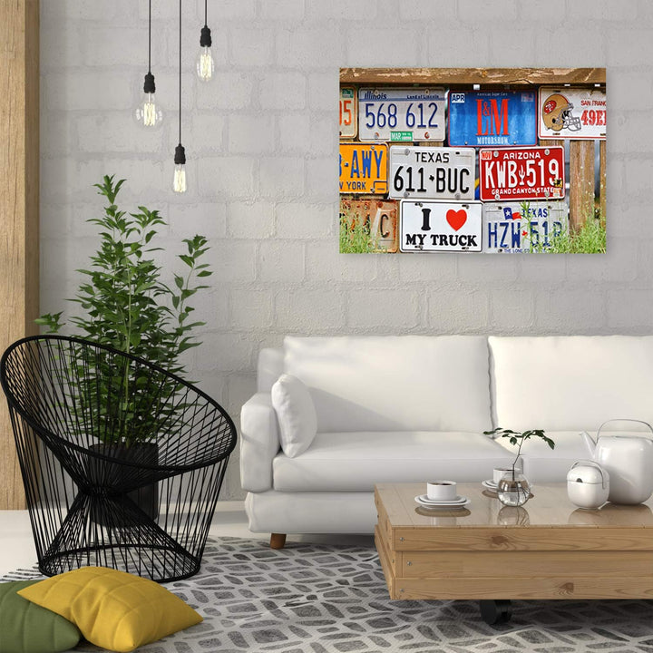 Leinwandbild XXL USA Wandbild Kunst für Schlafzimmer mehrfarbig 120x80 cm Leinwandbild 120x80 cm meh