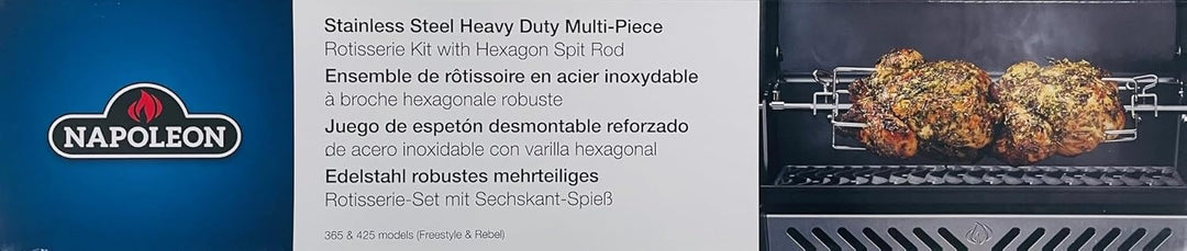 Napoleon Drehspiess Set Heavy Duty für Legend & Rebel 365/425 Artikelnummer 69312