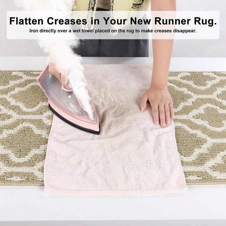 SHACOS Teppich Läufer 50x150 cm Läufer Flur rutschfest Teppichläufer Küchenteppich Waschbar Flur Läu