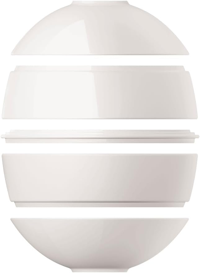 Villeroy & Boch – La Petite Boule White Snacking-Set 5 teilig Weiss, Spülmaschinenfest, Mikrowellens