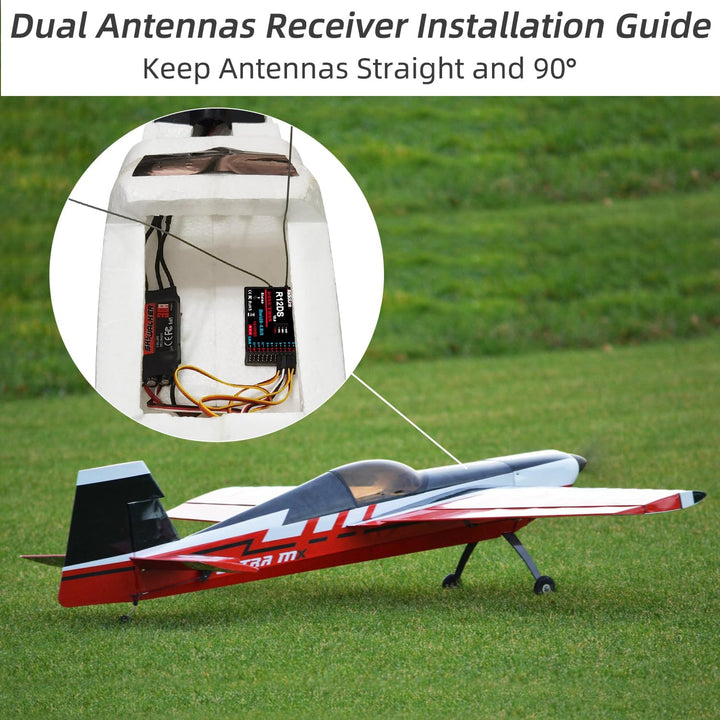 RadioLink R12DS 2.4G 12CH Empfänger für AT9 AT9S AT10 AT10II Sender RC Teile Flugzeug Luftbildgerät