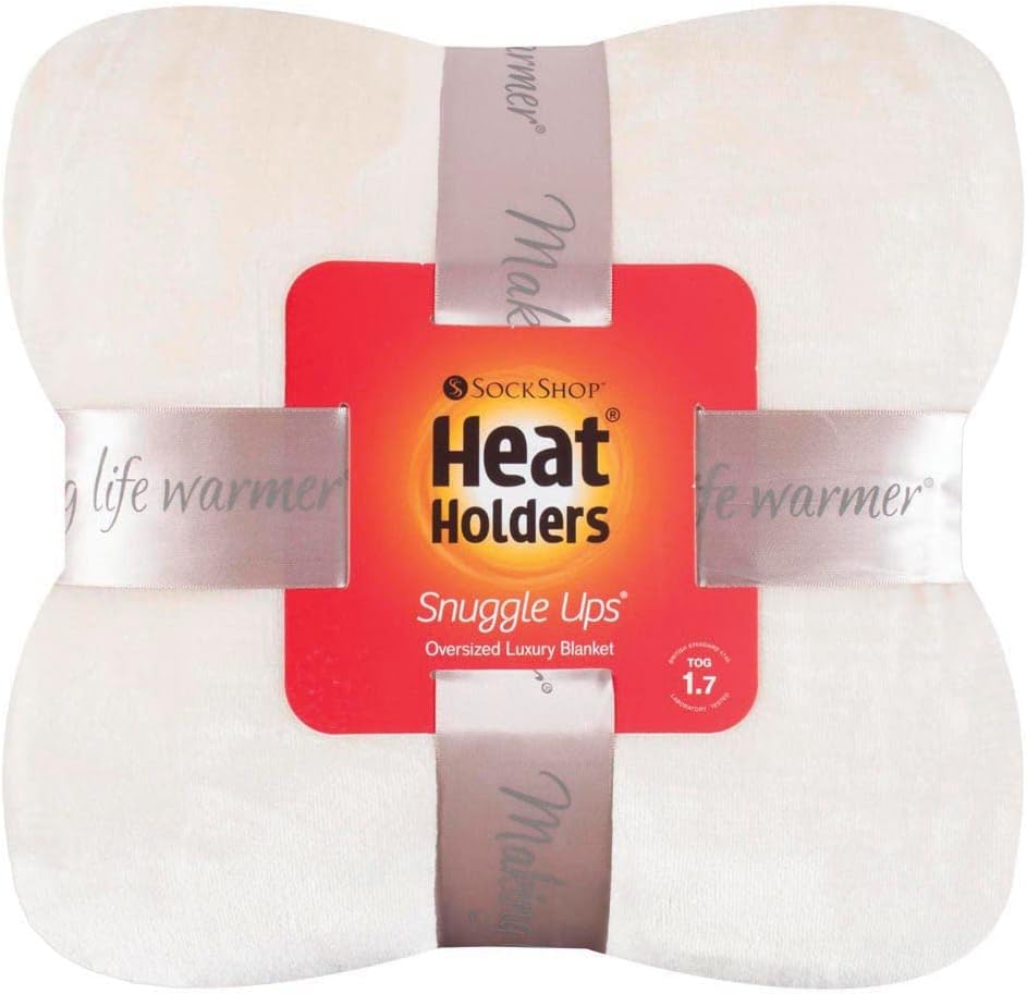 HEAT HOLDERS - Luxus Winter Warm Fell Decke 180x200cm | Bunt Decke für Sofa (180 x 200 cm, Schneefal