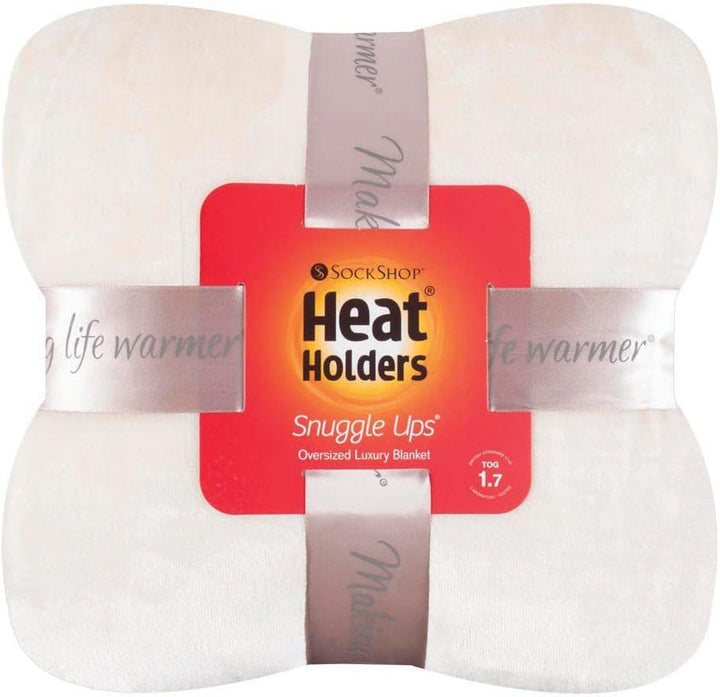 HEAT HOLDERS - Luxus Winter Warm Fell Decke 180x200cm | Bunt Decke für Sofa (180 x 200 cm, Schneefal