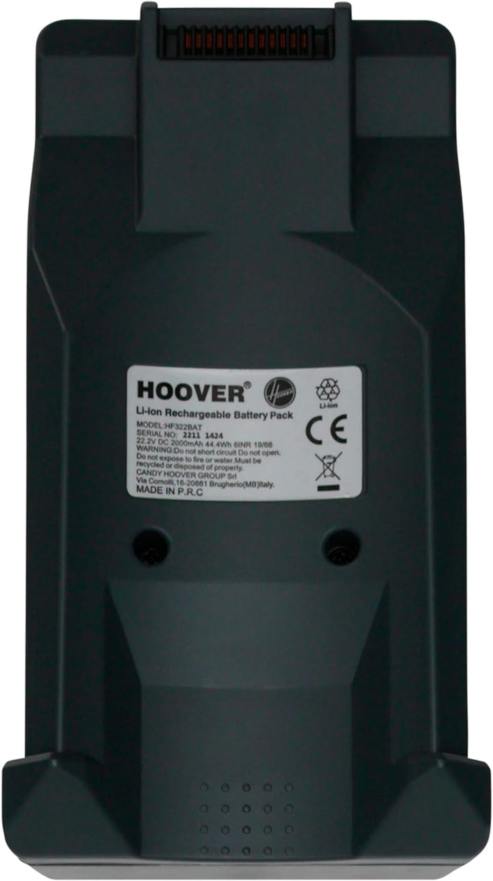 Hoover B018 Lithium-Akku für Staubsauger, wiederaufladbar, 22,2 V, schwarz, Original-Akku, für Staub