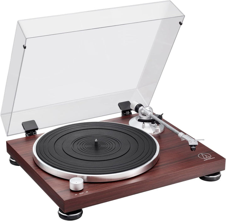Audio-Technica AT-LPW50BTRW Kabelloser Plattenspieler mit Riemenantrieb Bluetooth Rosewood