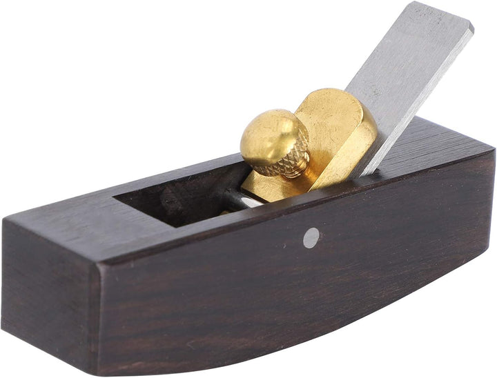 KiiFang Mini-Hobel aus Schwarzem Sandelholz, Hobelmesser mit Gebogener Basis, Handhobel für die Holz