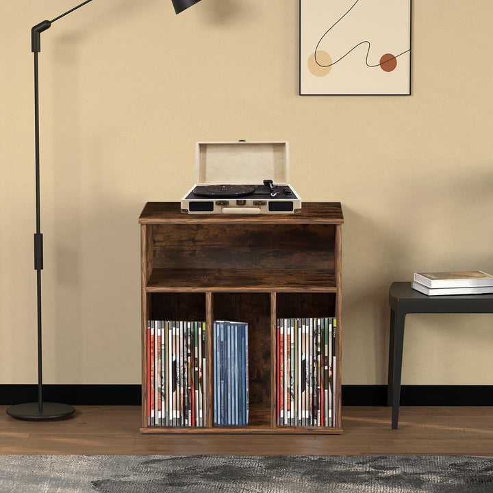 Lp Vinyl Aufbewahrungsschrank - Bücherregal - Aufbewahrung Zeitschriften Bücher Platten
