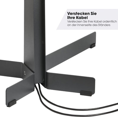 Vogels TVS 3690 TV-Ständer für 40-77 Zoll Fernseher, Max. 50 kg, Schwenkbar bis zu 90 Grad, Max. VES