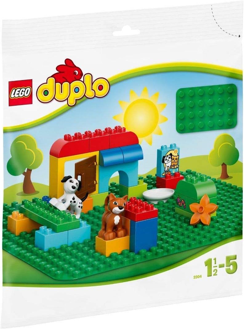 LEGO 2304 DUPLO Classic Grosse Bauplatte, Spielzeug für Vorschulkinder, grün