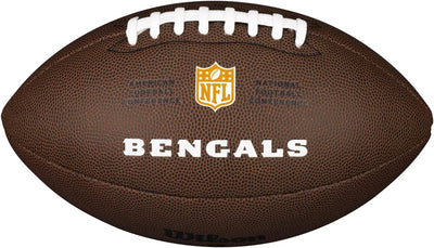 Wilson American Football NFL TEAM LOGO, Offizielle Grösse, Mischleder OFFICIAL Cincinnati Bengals, O