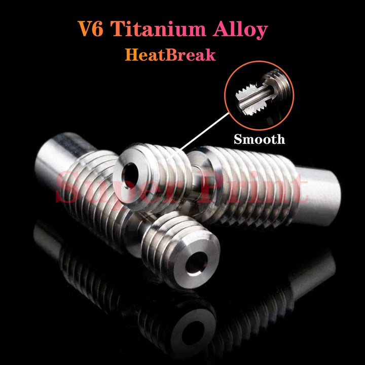 Super Print V6 Volcano Hotend 12V Kit, Remote Bowen Print J-head Hotend,Titanium Alloy HeatBreak,Coo