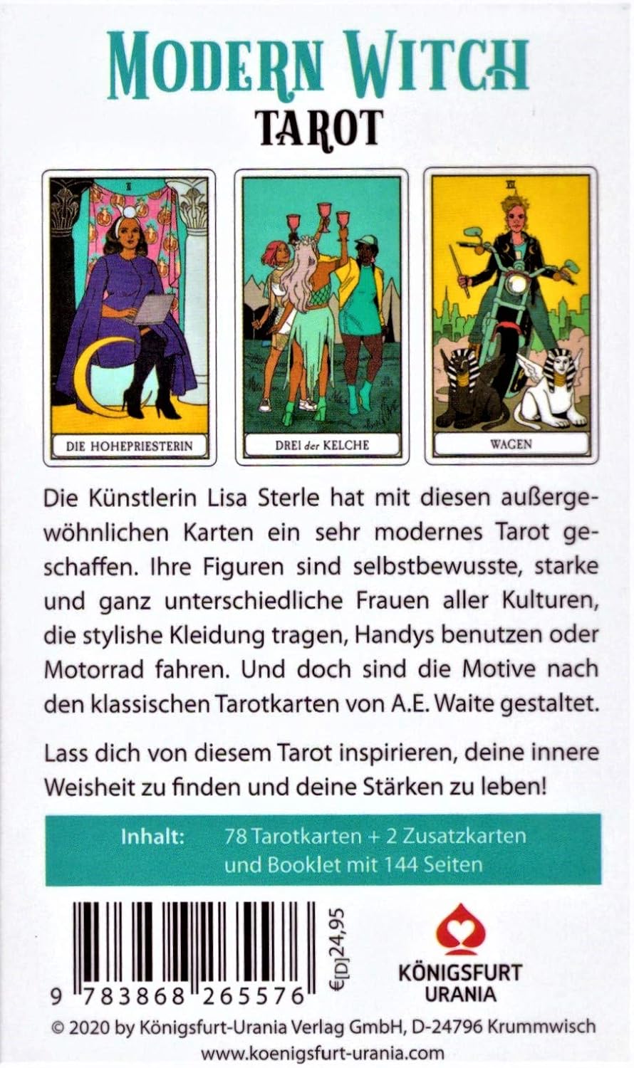 Modern Witch Tarot: 78 Tarotkarten mit Anleitung (Deutsche Ausgabe), Gebundenes Buch