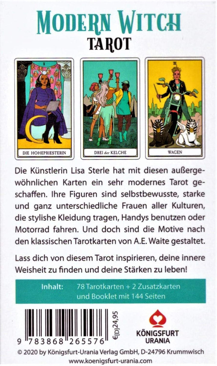Modern Witch Tarot: 78 Tarotkarten mit Anleitung (Deutsche Ausgabe), Gebundenes Buch