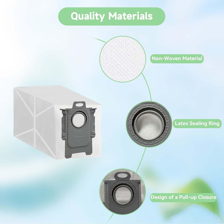 20 Stück QRevo Staubbeutel für Roborock QV 35A, Saros 10/10R/Z70, QV 35S, Qrevo S5V, S8 MaxV Ultra,